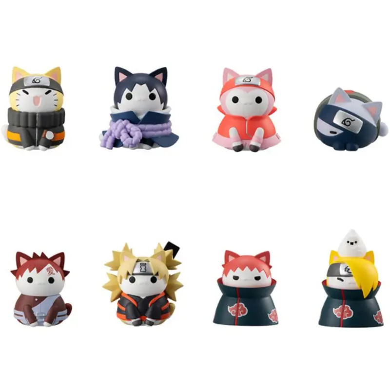 Mega Cat Project Naruto Shippuden Nyaruto Ver. Battle With Akatsuki (Box Of 8) (Reissue) 1