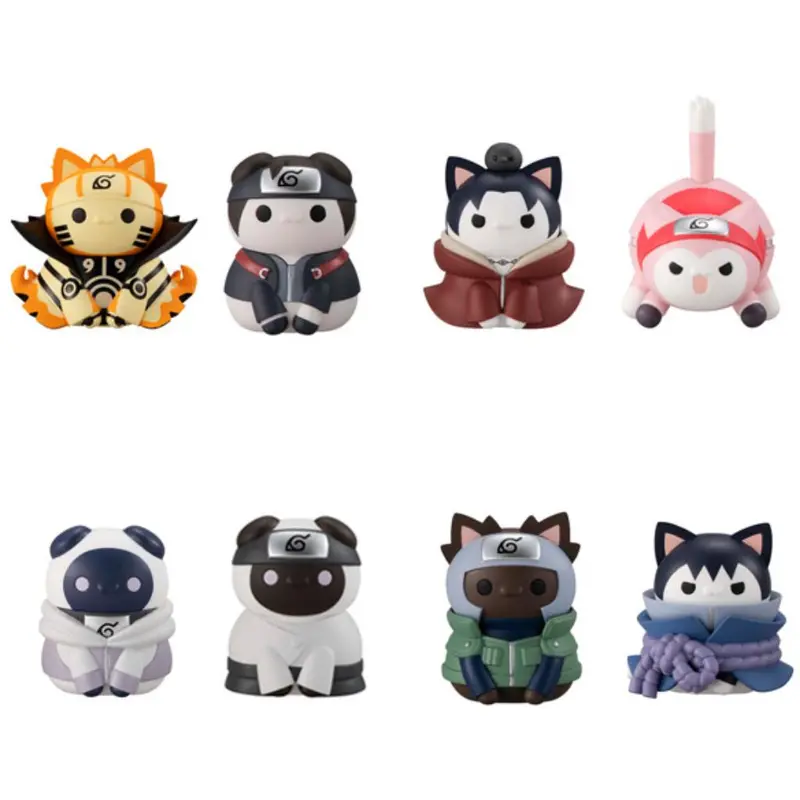 Mega Cat Project Naruto Shippuden Nyaruto! Ver. Break Out! Fourth Great Ninja War (Set Of 8) 1