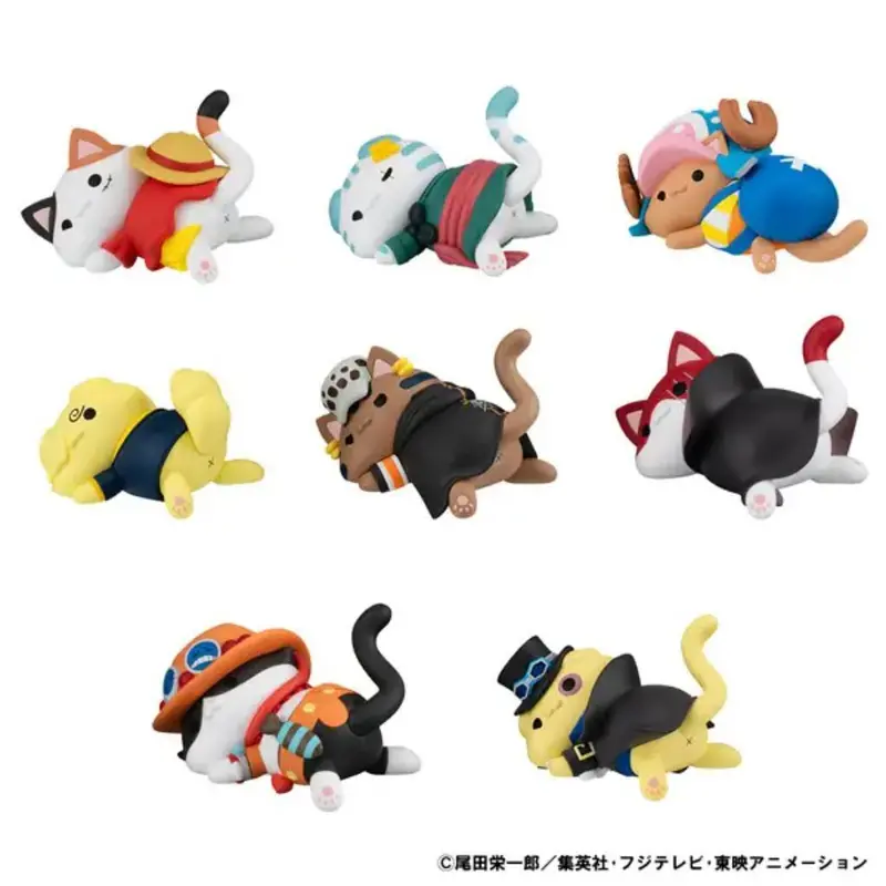 Mega Cat Project One Piece Nyan Piece Nyan Stickie (Box Of 8) 1