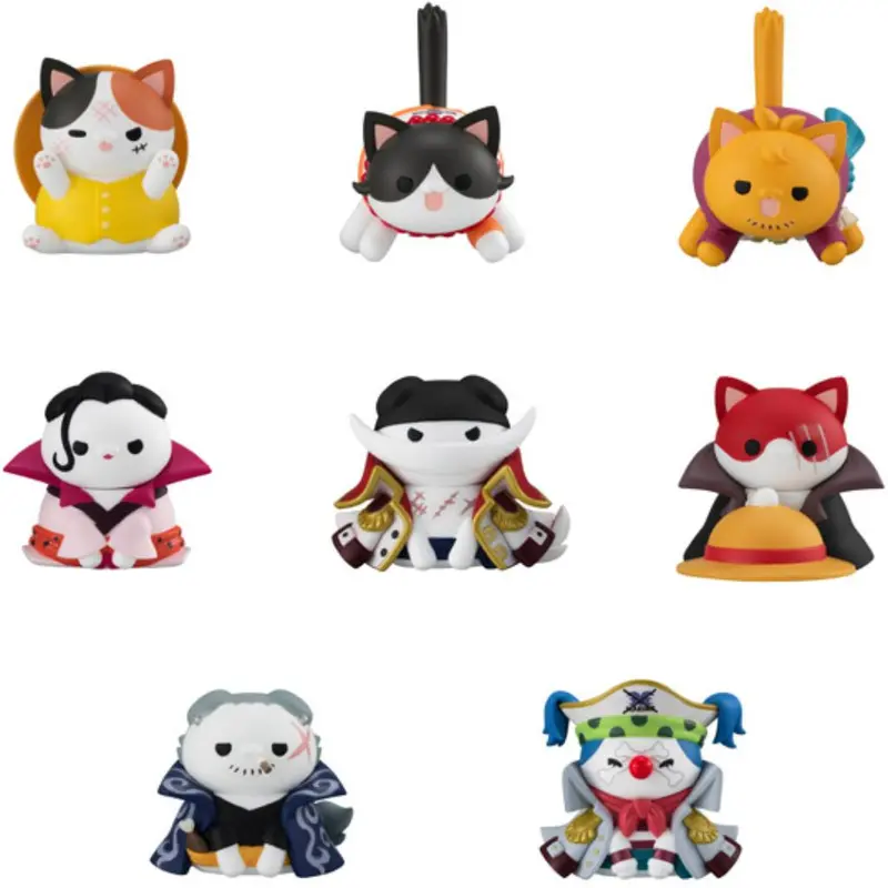 Mega Cat Project One Piece Nyan Piece Nyan! Ver. - Luffy & Paramount War Of Marineford (Box Of 8) 1