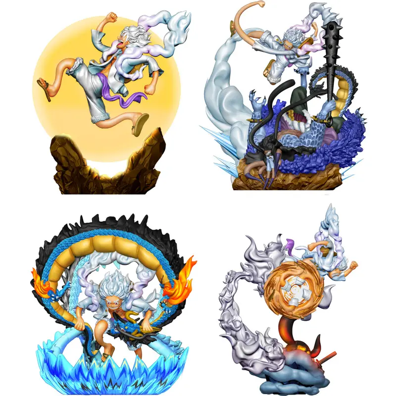 Megahouse One Piece Petitrama Logbox Re Birth Gear 5 Special Set 1