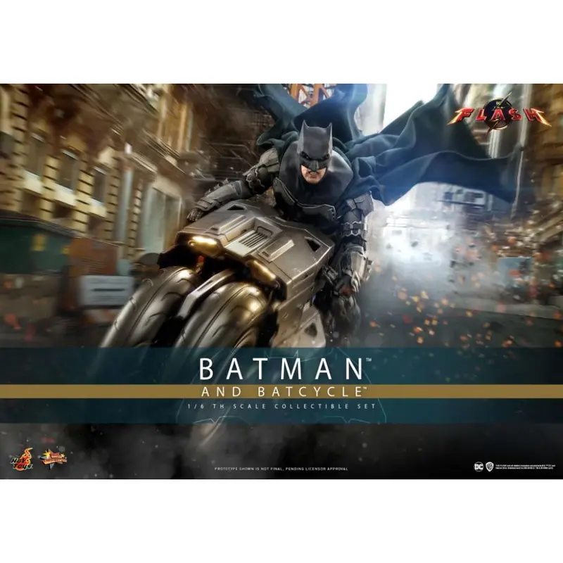 Mms705 The Flash - 1/6Th Scale Batman And Batcycle Collectible Set 1