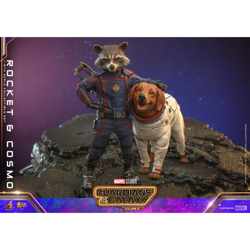 Mms708 Guardians Of The Galaxy Vol. 3 - 1/6 Rocket And Cosmo Collectible Set 1