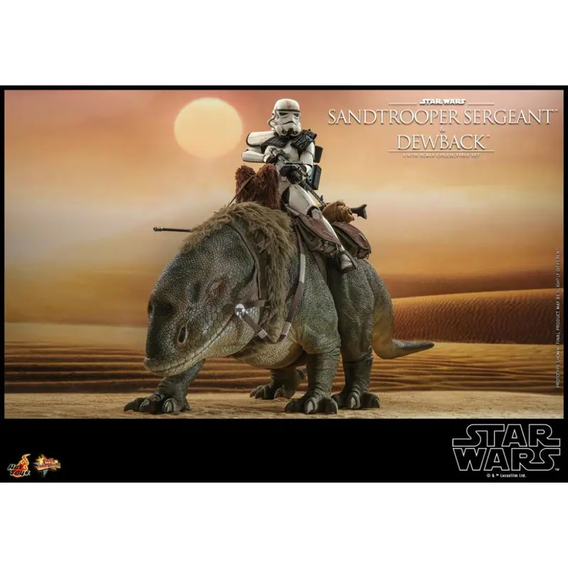 Mms722 Star Wars Episode Iv: A New Hope - 1/6 Sandtrooper Sergeant & Dewback Collectible Set 1