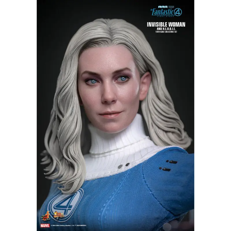 Mms824 - The Fantastic Four: First Steps - 1/6Th Scale Invisible Woman And H.E.R.B.I.E. Collectible Set 1