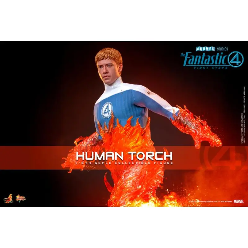 Mms829 - The Fantastic Four: First Steps 1/6Th Scale Human Torch Collectible Figure 1