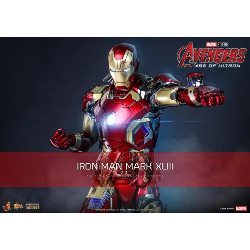 Mms865d80 Avengers Age Of Ultron - 1/6Th Scale Iron Man Mark Xliii (2.0) 1