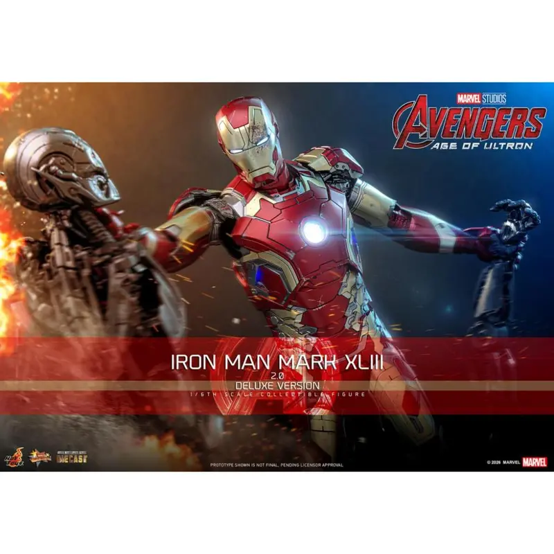 Mms866d81 Avengers Age Of Ultron - 1/6Th Scale Iron Man Mark Xliii (2.0) (Deluxe Version) 1