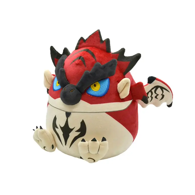 Monster Hunter Fluffy Eggshaped Plush - Rathalos 1
