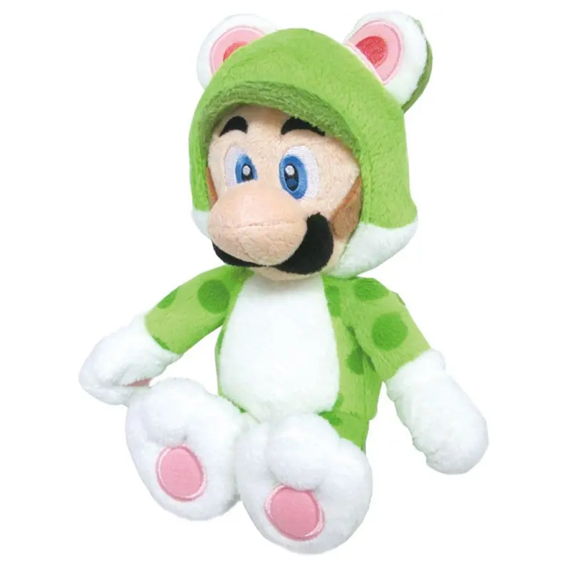 Nintendo Green Cat Luigi 8" Plush Soft Toy 1