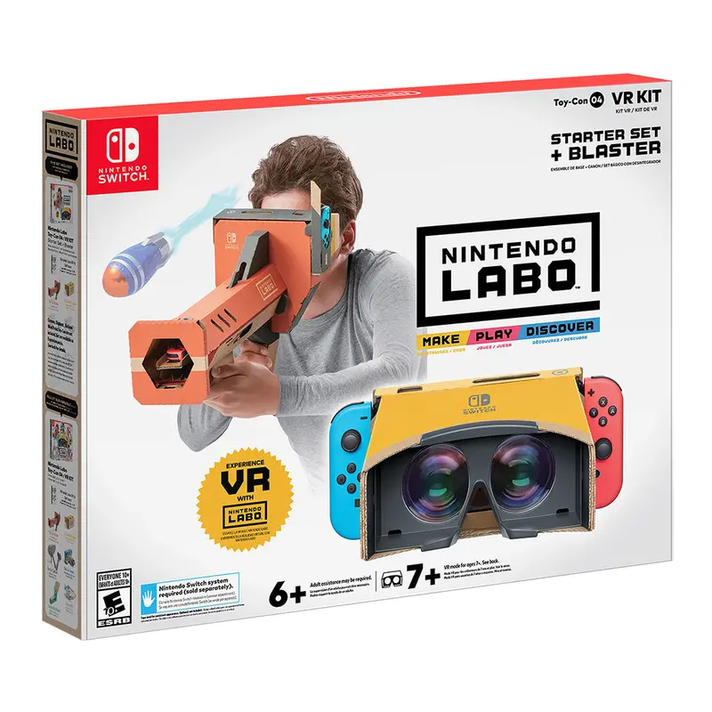 Nintendo Labo Toy-Con 04 Vr Kit Starter Set + Blaster 1