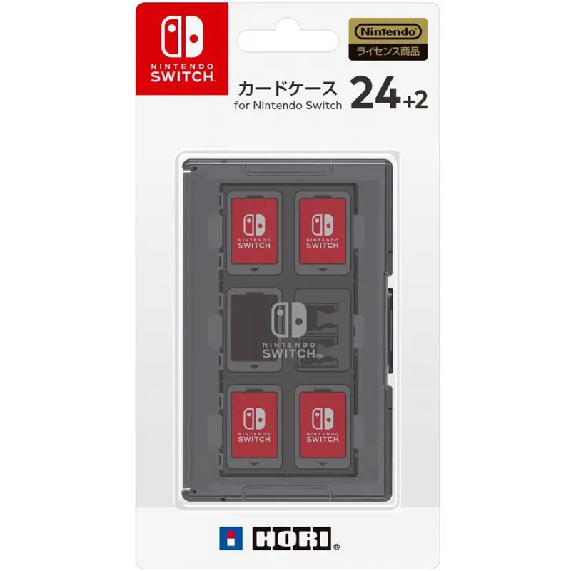 Nintendo Switch Hori Card Case 24+2 Black (Nsw-025) 1