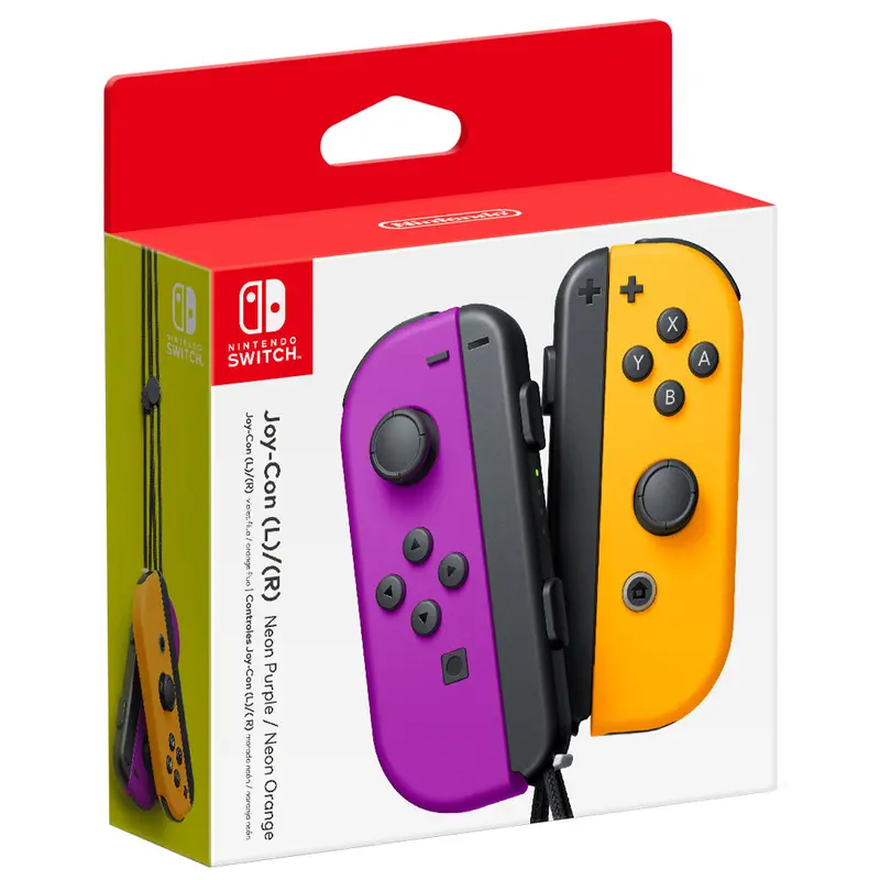 Nintendo Switch Joy-Con (Neon Purple/Neon Orange) 1
