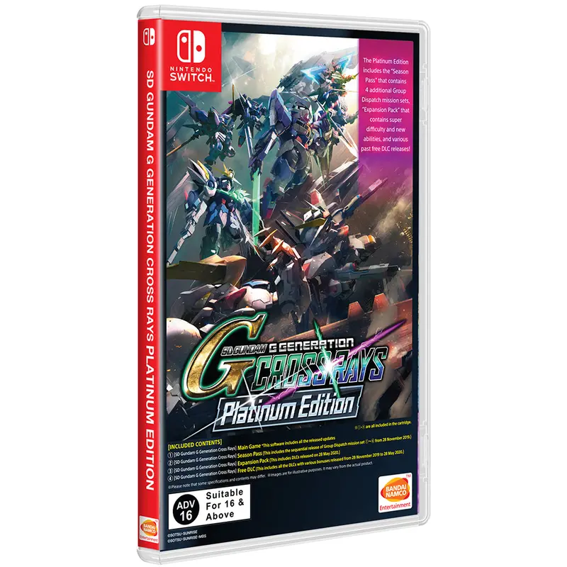 Nsw Sd Gundam G Generation Cross Rays Platinum 1