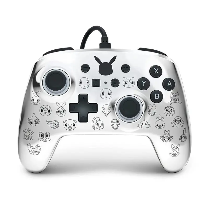 Powera Nsw Enhanced Wired Controller - Pikachu Black & Silver 1