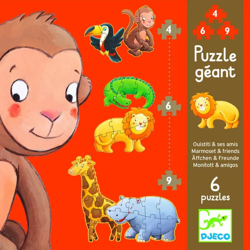 Progressive Puzzle - Marmoset And Friends 1