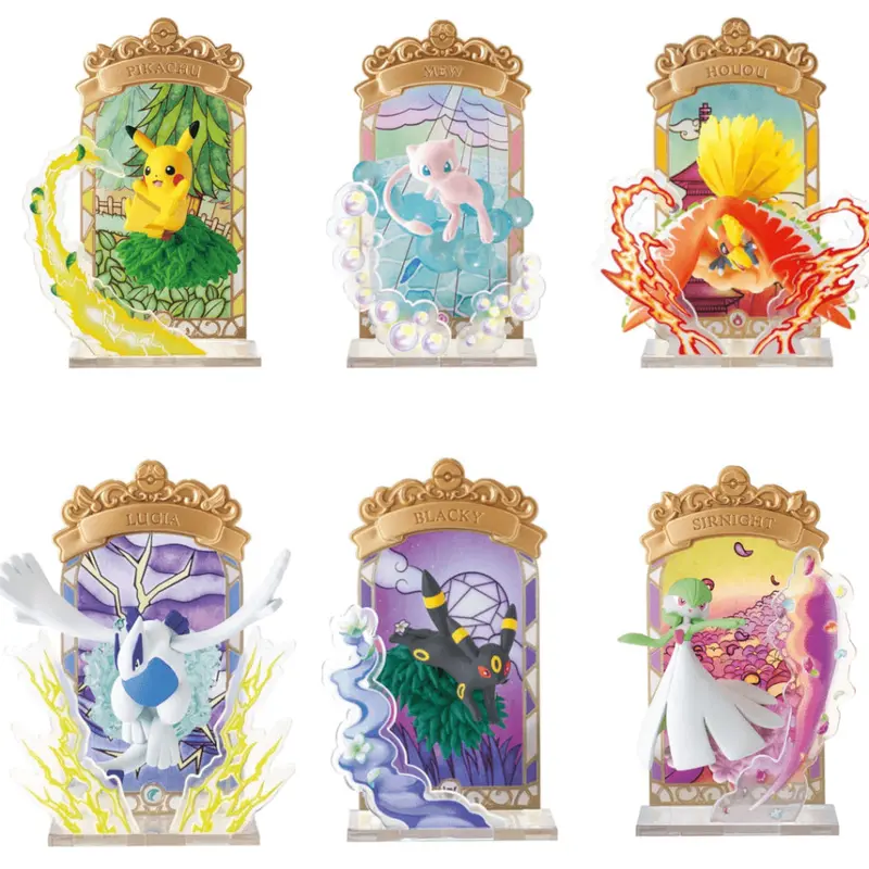 Re-Ment Pokemon Stained Glass Collection Box (Box Of 6) 1