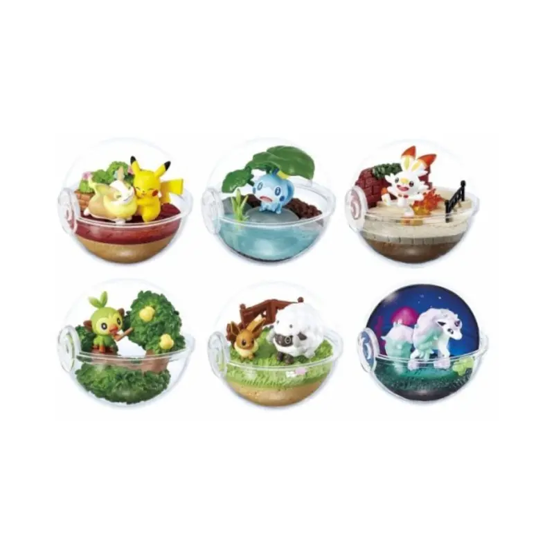 Re-Ment Pokemon Terrarium Ex Galar Region Box (Box Of 6) 1