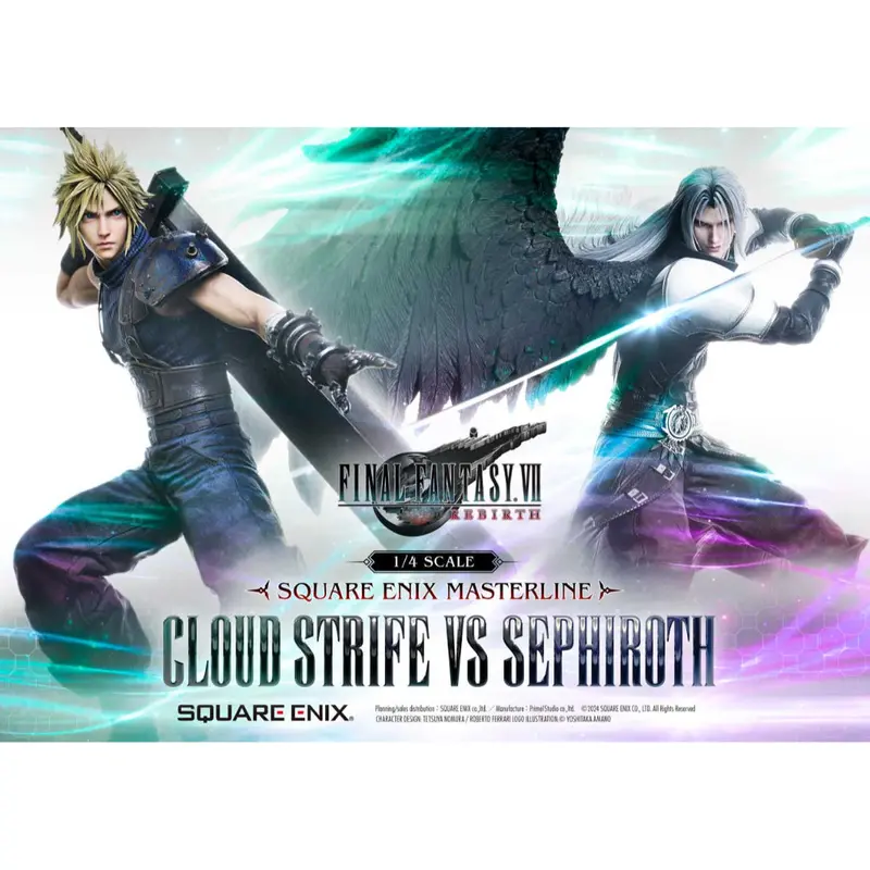 [*Retail Only Pre-Order] Square Enix Masterline Final Fantasy Vii Rebirth 1/4 Scale - Cloud Strife Vs Sephiroth 1