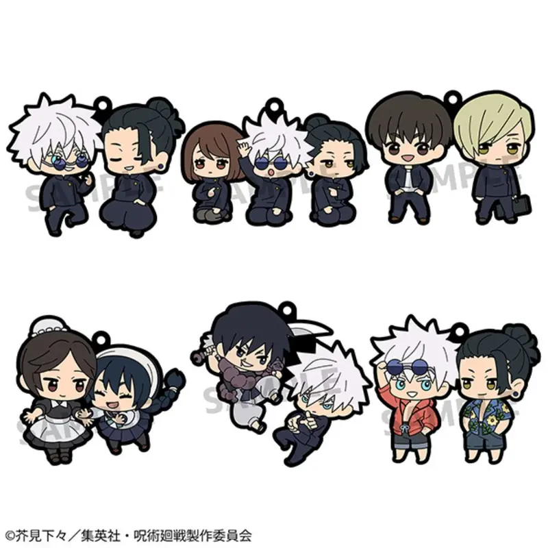 Rubber Mascot Buddycolle Jujutsu Kaisen Vol.4 Kaigyoku Gyokusetsu Box (Box Of 6) 1