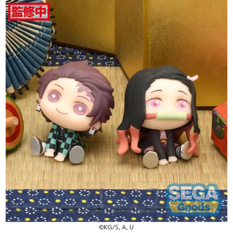 Sega Demon Slayer Qyurume Tanjiro Kamado & Nezuko Kamado Mini Figure 1