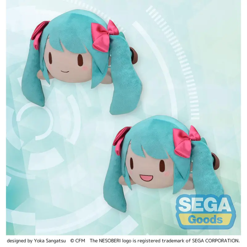 Sega Hatsune Miku 16Th Anniversary Fuwapuchi Nesoberi M Plush 1