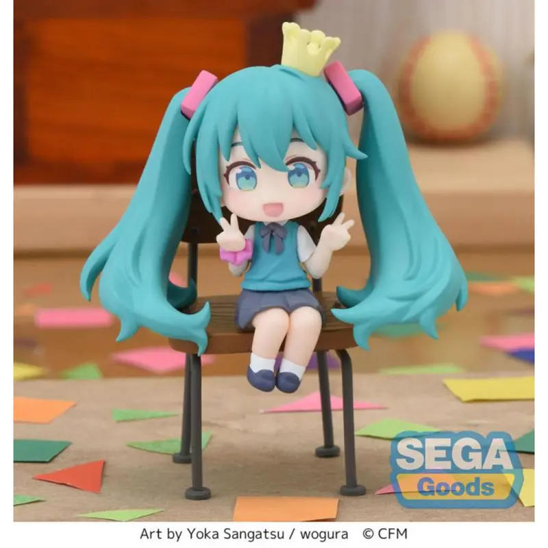 Sega Hatsune Miku Chokonose 16Th Anniversary Wogura Ver. Mini Figure 1