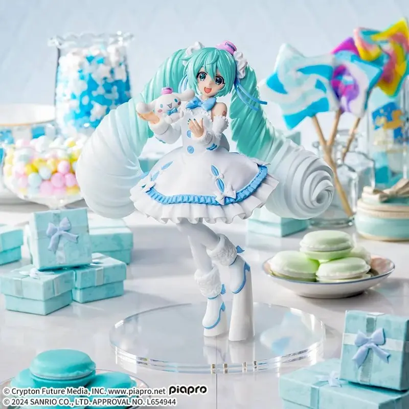 Sega Hatsune Miku Cinnamoroll White Dress Ver. Luminasta Figure 1