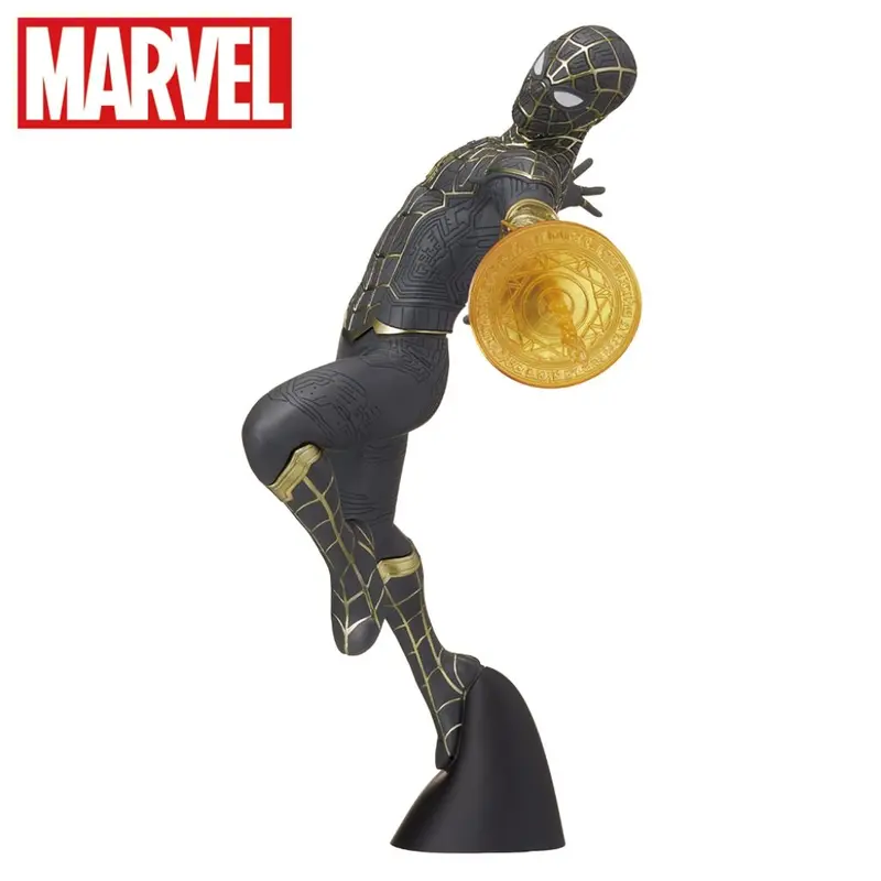 Sega Spm Spider-Man Black & Gold Suit (With Web Shooter) Spider-Man No Way Home Figure 1