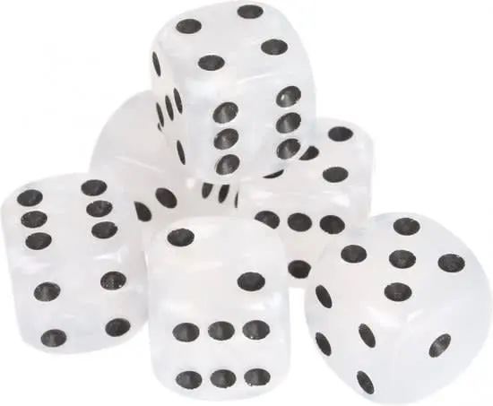 Set 6 X 6 Zijdige Dobbelstenen Longfield Games 1