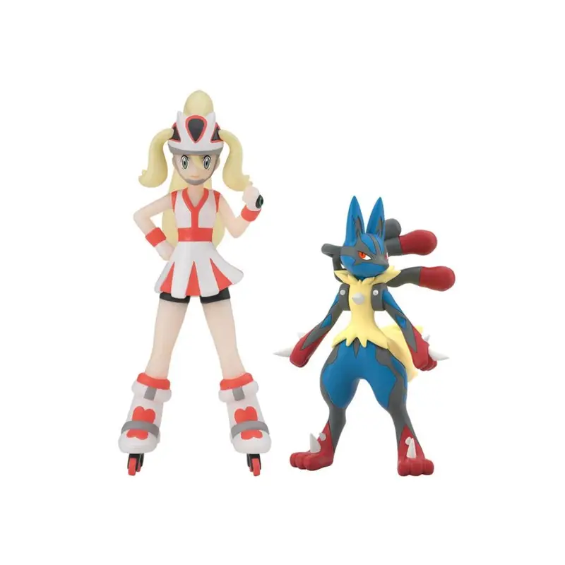 Shokugan Pokemon Scale World Kalos Region - Korrina & Mega Lucario (Bandai Online Shop Exclusive) 1