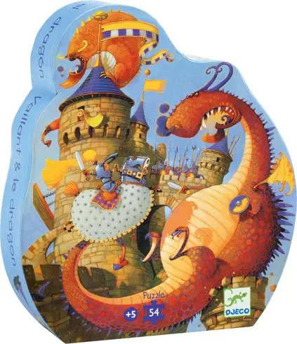 Silhouette Puzzle - Vaillant & The Dragon 1
