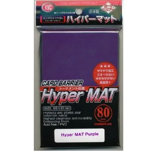 Sleeves: Kmc Hyper Mat Purple 1