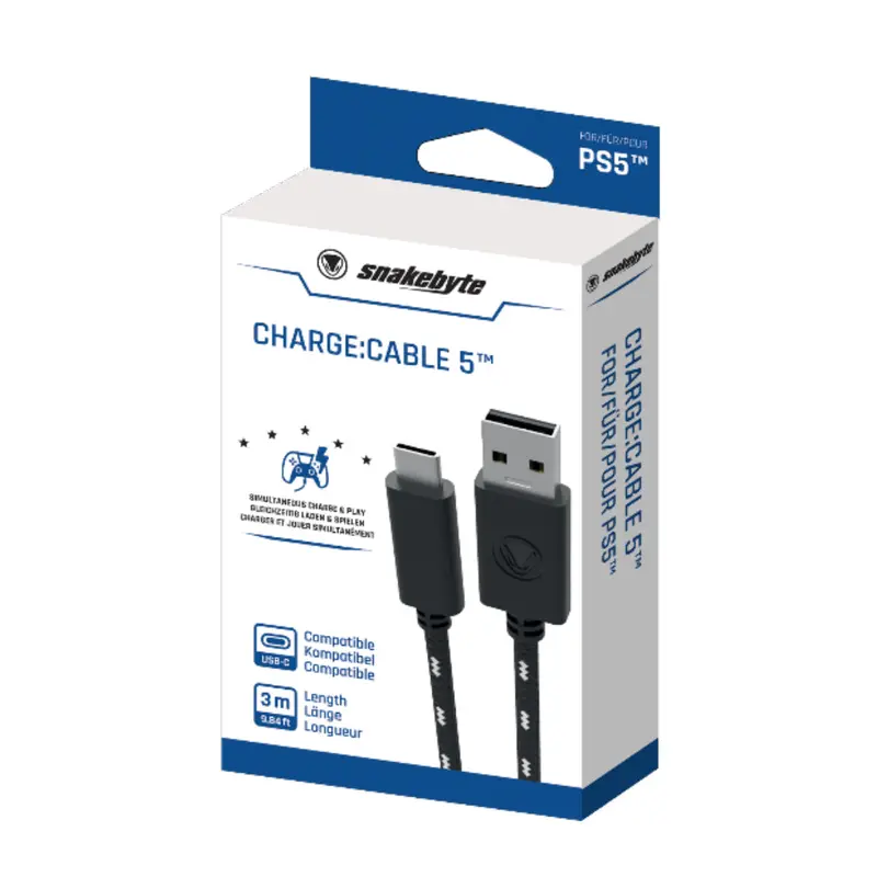 Snakebyte Ps5 Usb 2.0 Charge Cable 5 (3M) 1