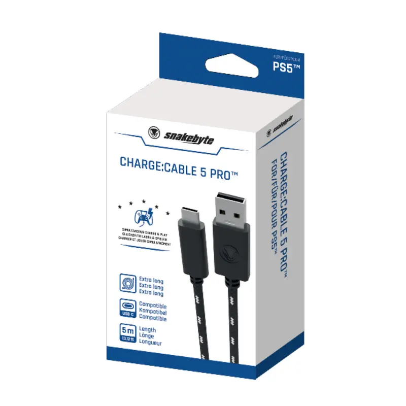 Snakebyte Ps5 Usb 2.0 Charge Cable 5 Pro (5M) 1