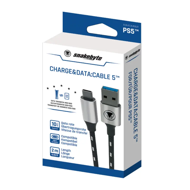 Snakebyte Ps5 Usb 3.2 Charge & Data Cable 5 (2M) 1