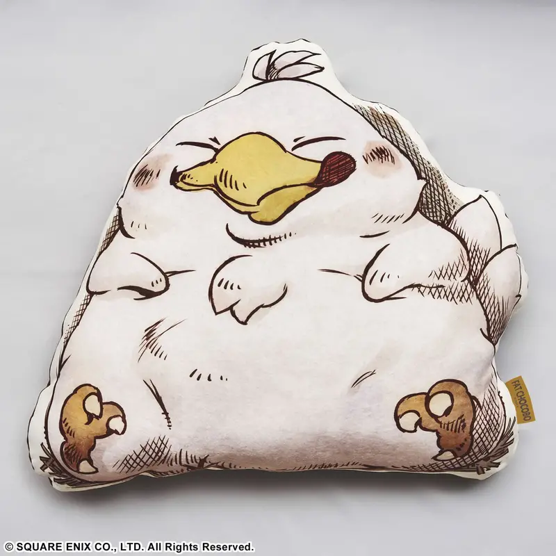 Square Enix Final Fantasy Fluffy Fluffy Die-Cut Cushion - Fat Chocobo 1