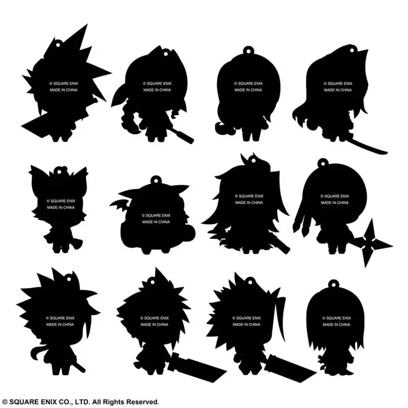 Square Enix Final Fantasy Trading Rubber Strap - Ffvii Extended Edition (Set Of 12) 2