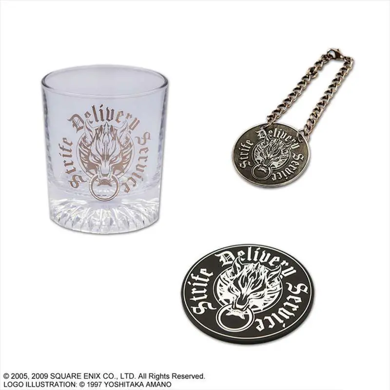 Square Enix Final Fantasy Vii Advent Children - Glass & Coaster Set 1