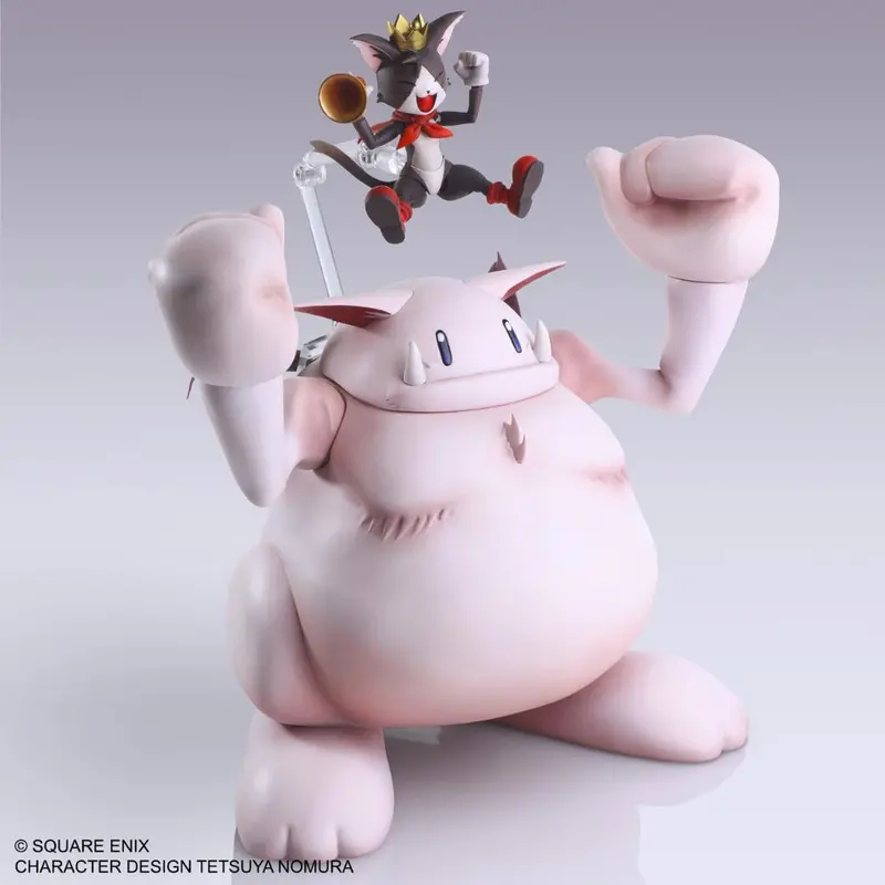 Square Enix Final Fantasy Vii Bring Arts Action Figure - Cait Sith & Fat Moogle 1