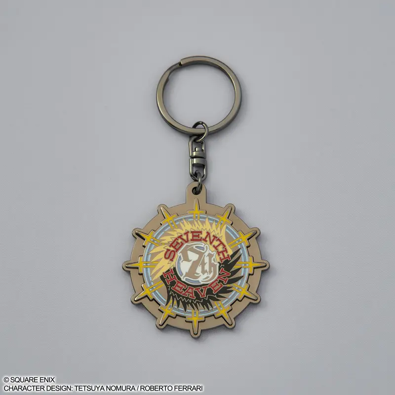 Square Enix Final Fantasy Vii Rebirth Metal Keychain - Seventh Heaven 1