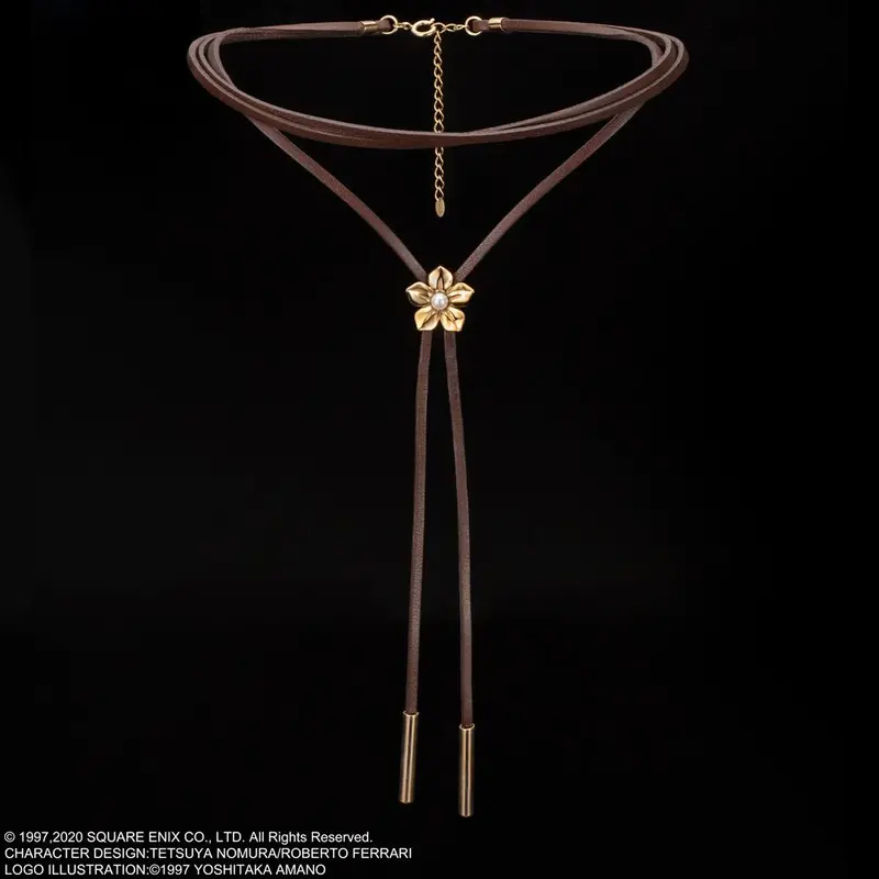 Square Enix Final Fantasy Vii Remake Leather Necklace - Aerith 1