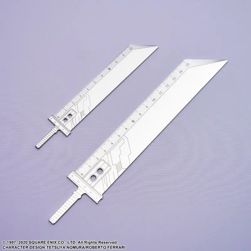 Square Enix Final Fantasy Vii Remake Metal Ruler Set - Buster Sword 1