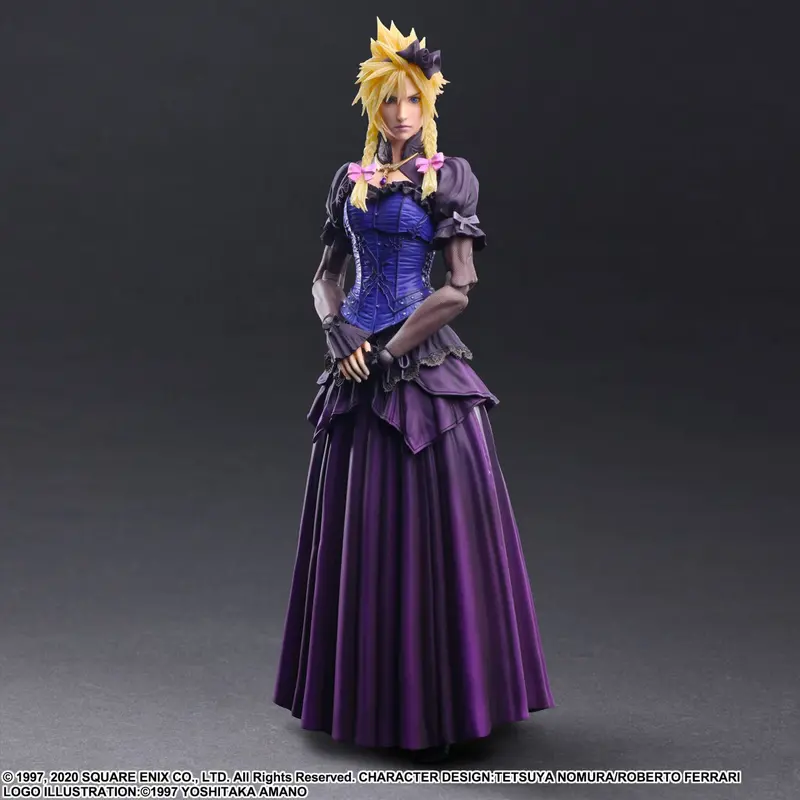 Square Enix Final Fantasy Vii Remake Play Arts Kai Action Figure- Cloud Strife Dress Ver. 1