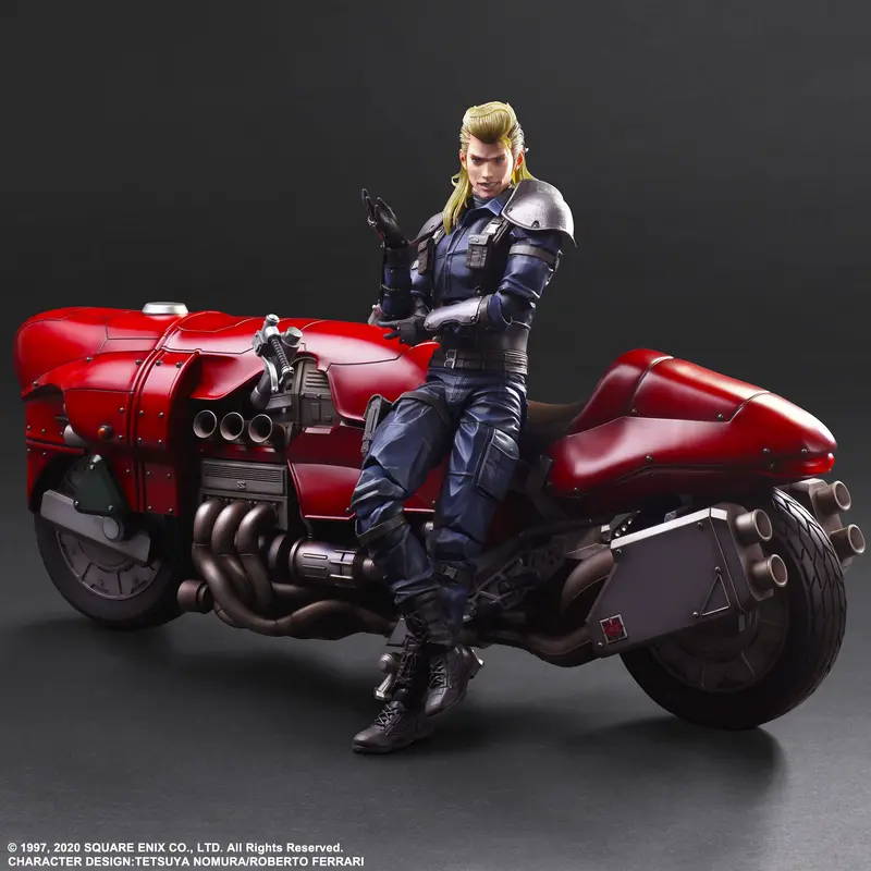Square Enix Final Fantasy Vii Remake Play Arts Kai Action Figure - Roche & Motorcycle Set 1