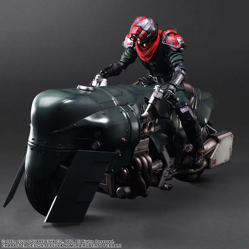 Square Enix Final Fantasy Vii Remake Play Arts Kai Action Figure - Shinra Elite Security Officer & Motorcycle Set 2