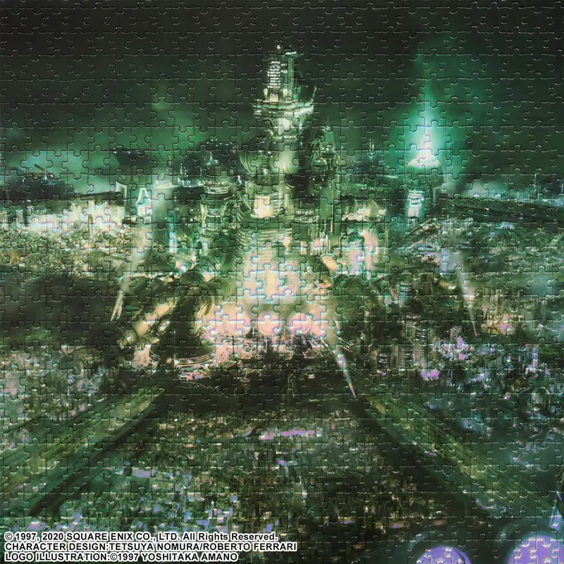 Square Enix Final Fantasy Vii Remake Premium Jigsaw Puzzle Key Art - 1000 Piece - Midgar 2