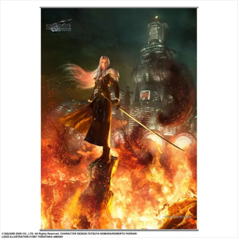 Square Enix Final Fantasy Vii Remake Sephiroth Wall Scroll Vol. 2 1