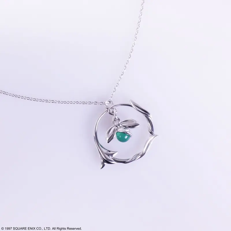 Square Enix Final Fantasy Vii Silver Pendant Aerith Flower Ver. 2
