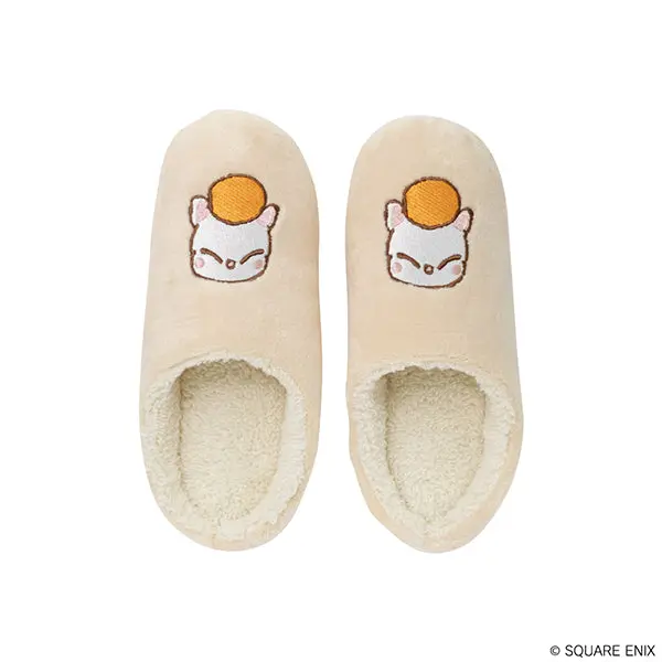 Square Enix Final Fantasy Xiv Fluffy Slippers - Moogle 1